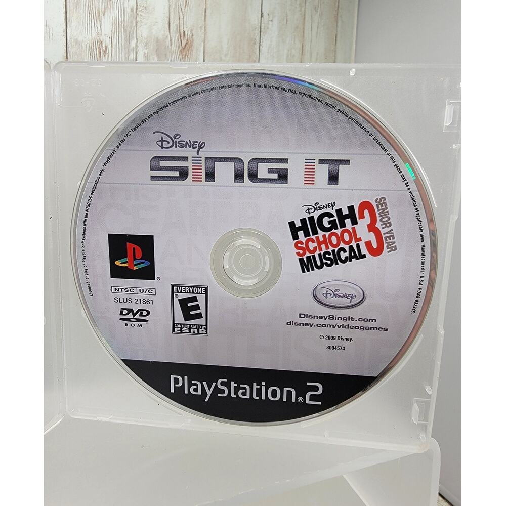 Disney Sing It High School Musical 3 Senior Yr (PlayStation 2) Tested Disc Only